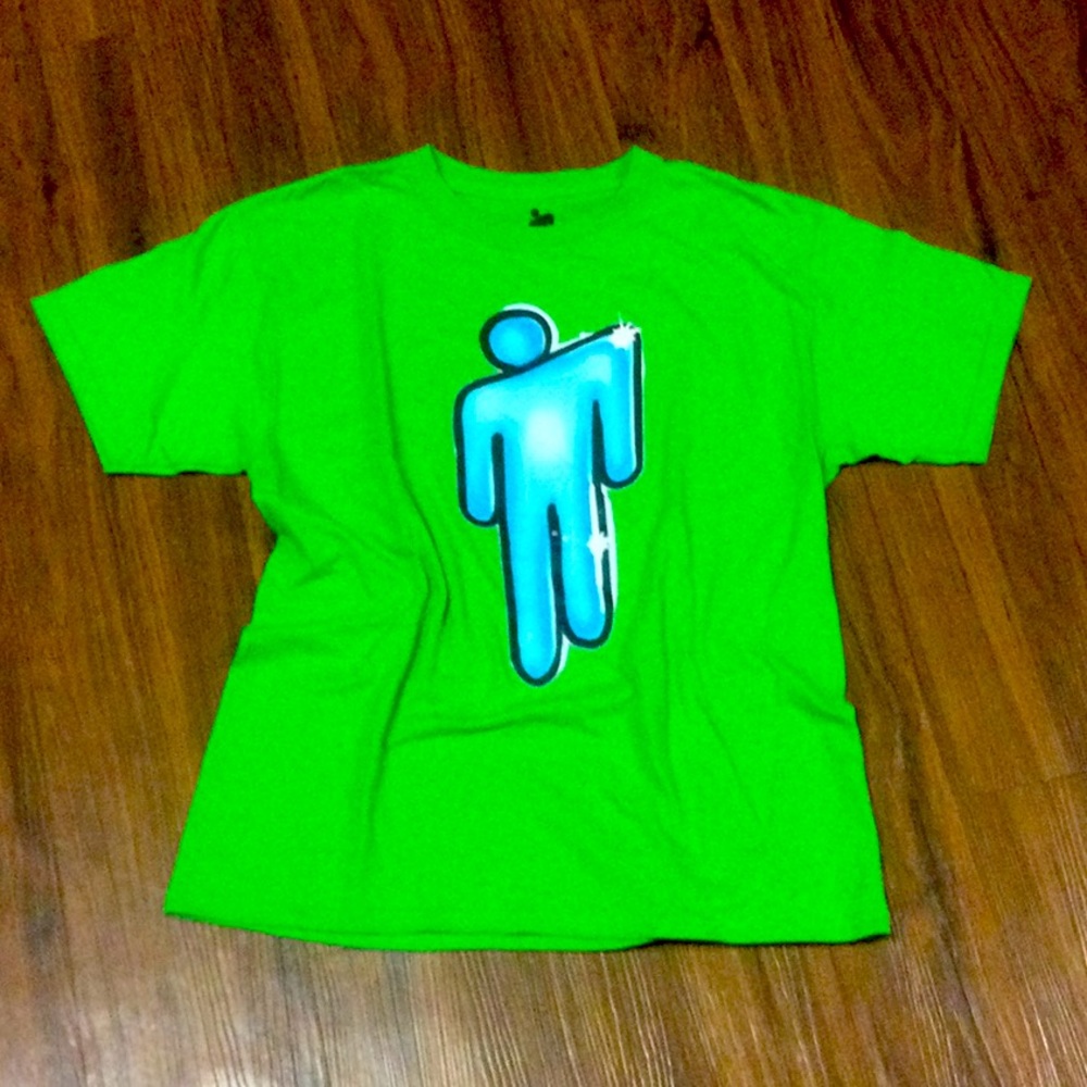 Billie Eilish tshirt, womens S, Lime green, NWOT